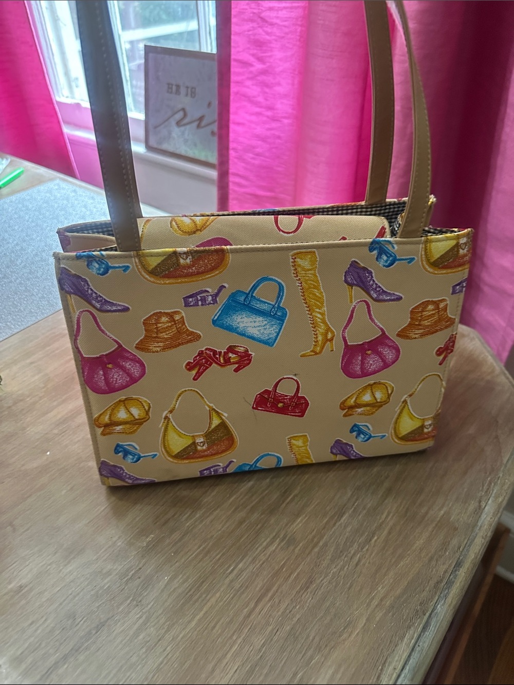Purse with detail & crystal gems. Perfect stitching, no flaws